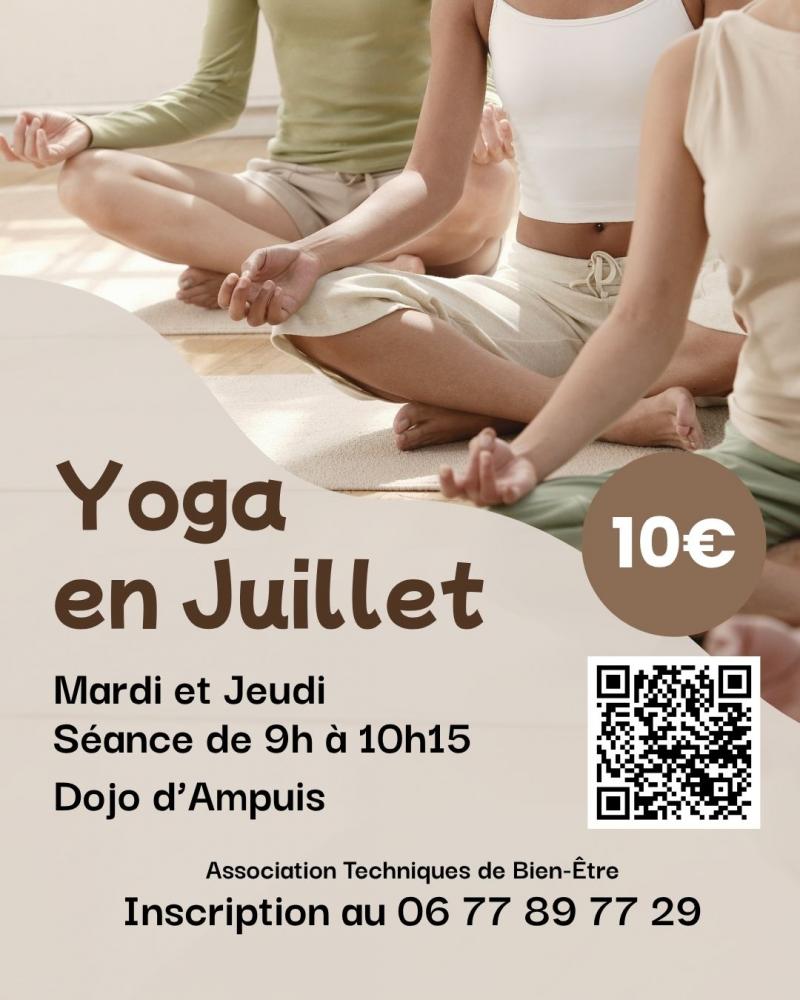 Yoga en juillet