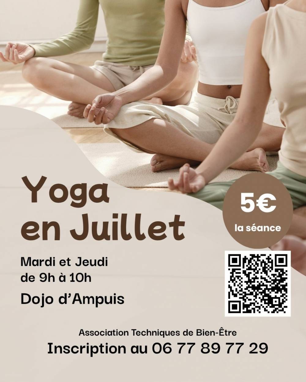 Yoga en juillet